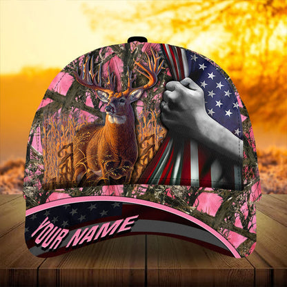 Frenzidea Premium Florapunk Flag Pull Deer Hunting Personalized Cap