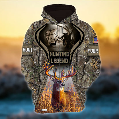 frenzidea Eternity Hunting Legend Deer Hunting 3D Hoodie (3 Colors)