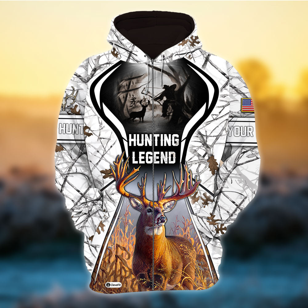 frenzidea Eternity Hunting Legend Deer Hunting 3D Hoodie (3 Colors)