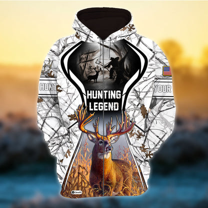 frenzidea Eternity Hunting Legend Deer Hunting 3D Hoodie (3 Colors)