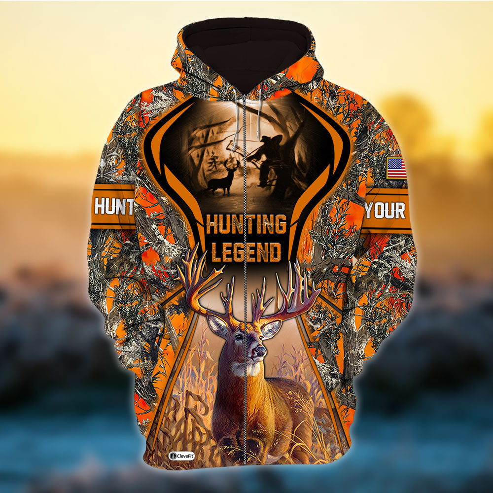 frenzidea Eternity Hunting Legend Deer Hunting 3D Hoodie (3 Colors)