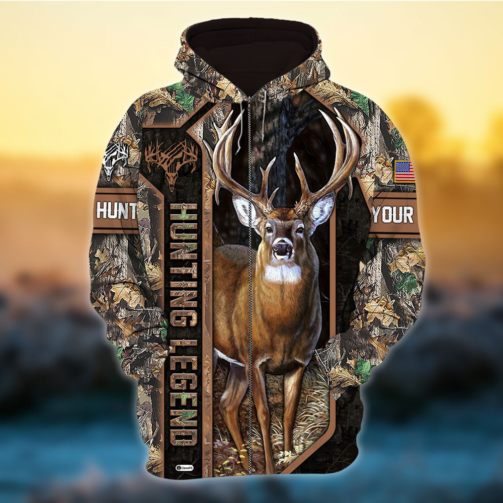 frenzidea The Distinction Of Hunting Legend 3D Hoodie (3 Colors)