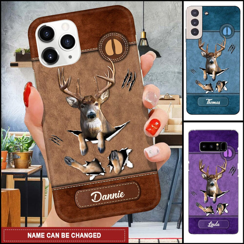 Frenzidea Love Deer Personalized Name Phone Case