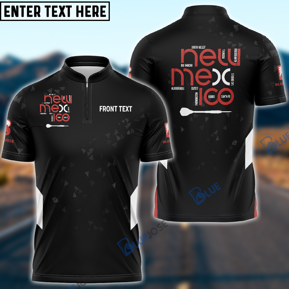 Frenzidea NewMexico Darts Custom Name Shirt