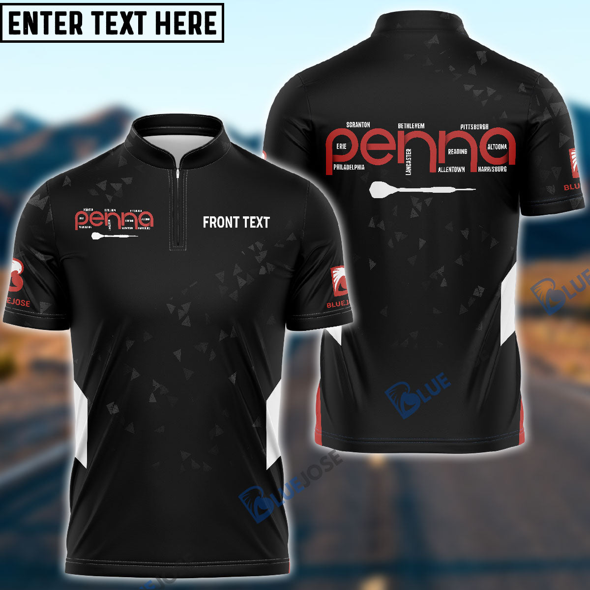 Frenzidea Pennsylvania Darts Custom Name Shirt