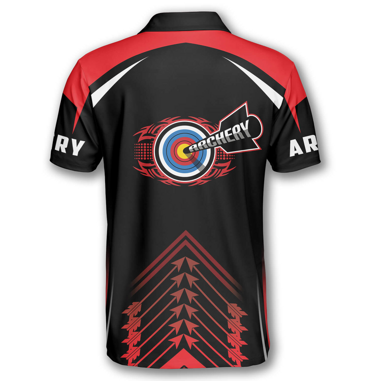 Frenzidea Personalized Archery Red Black Version Personalized Name 3D Shirt