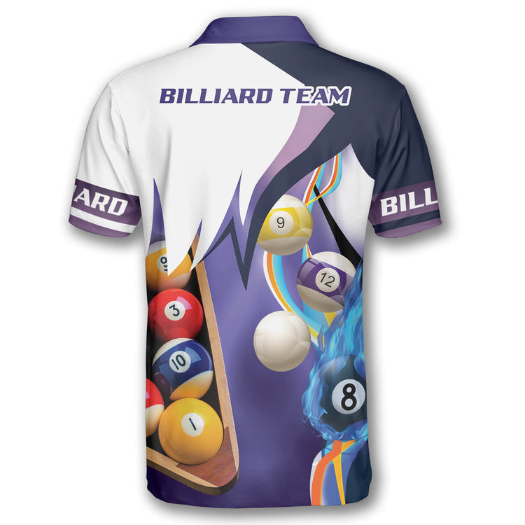 Frenzidea Purple Custom Billiard Shirts Personalized Name Shirt