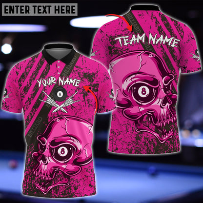 Frenzidea Billiards Ball Skull Personalized 3D Shirt
