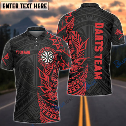 Frenzidea Tribal Tattoo Red Black Custom Darts Shirts