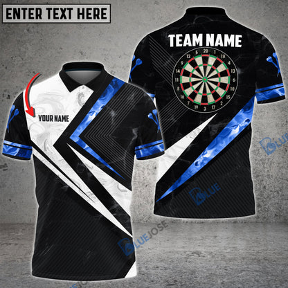 Frenzidea Red White Smoke Darts Personalized Name, Team Name 3D Shirt (4 Colors)