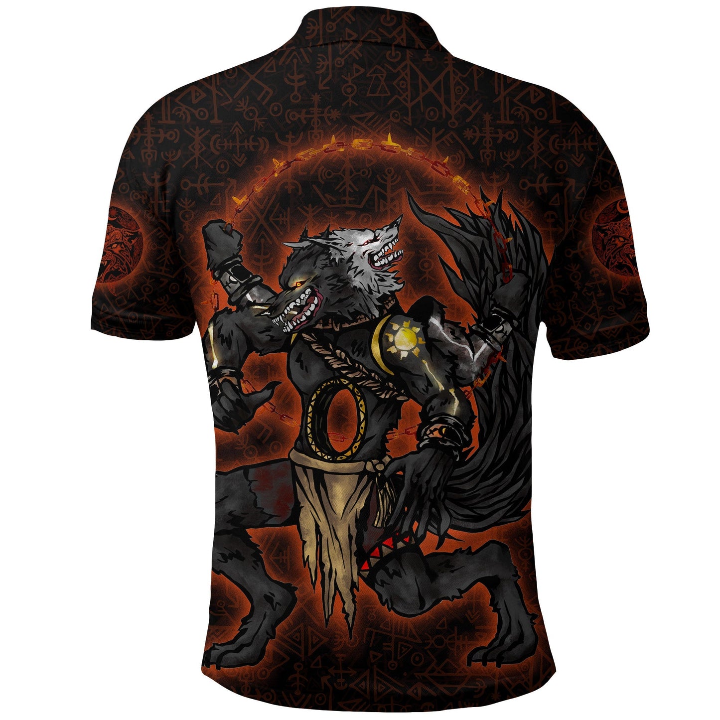 Frenzidea Viking Style Polo Shirt - Skoll And Hati ArtStation