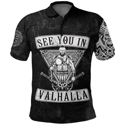 Frenzidea Viking Style Polo Shirts See You In Valhalla
