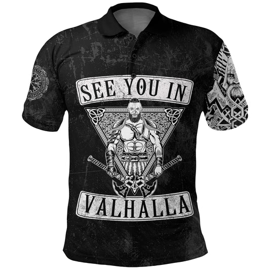 Frenzidea Viking Style Polo Shirts See You In Valhalla
