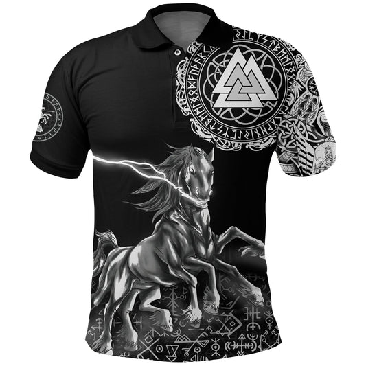 Frenzidea Viking Style Polo Shirt - Sleipnir Odin