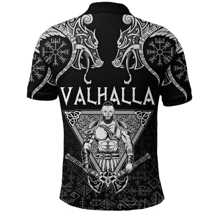 Frenzidea Viking Style Polo Shirts Warrior Valhalla and Double Dragon