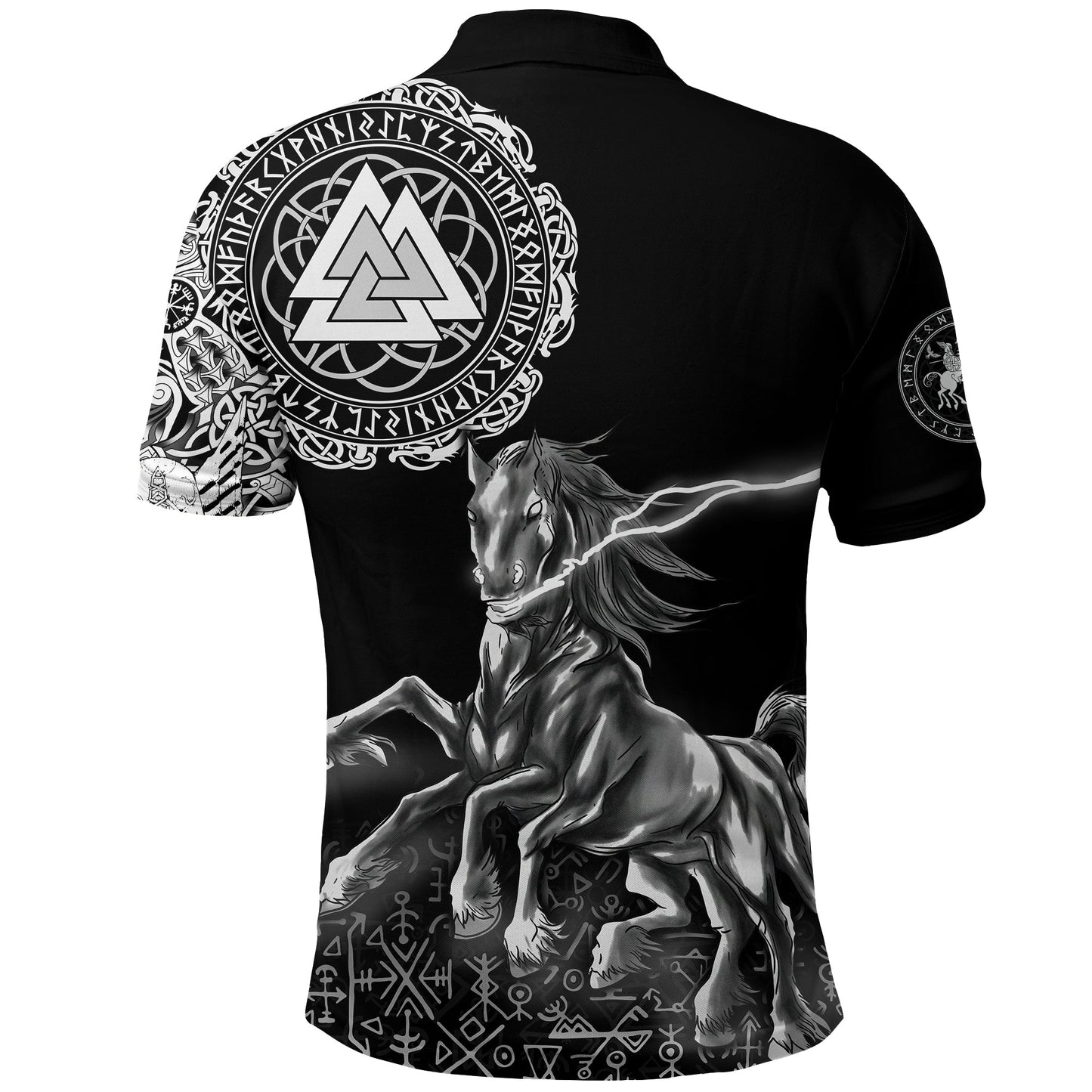 Frenzidea Viking Style Polo Shirt - Sleipnir Odin