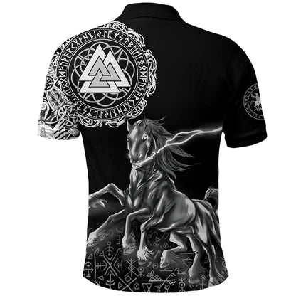 Frenzidea Viking Style Polo Shirt - Sleipnir Odin