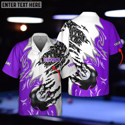 Frenzidea Billiard Balls Personalized Name Hawaiian Shirt