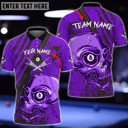Frenzidea Billiards Ball Skull Personalized 3D Shirt