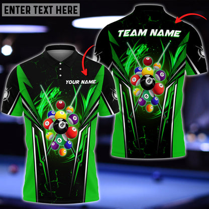 Frenzidea Billiards Ball 8 Mecha Personalized Name, Team Name Unisex Shirt ( 6 Colors )