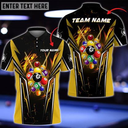 Frenzidea Billiards Ball 8 Mecha Personalized Name, Team Name Unisex Shirt ( 6 Colors )