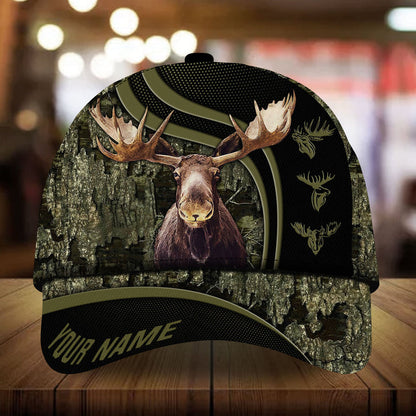 Frenzidea Moose Hunter Personalized Cap