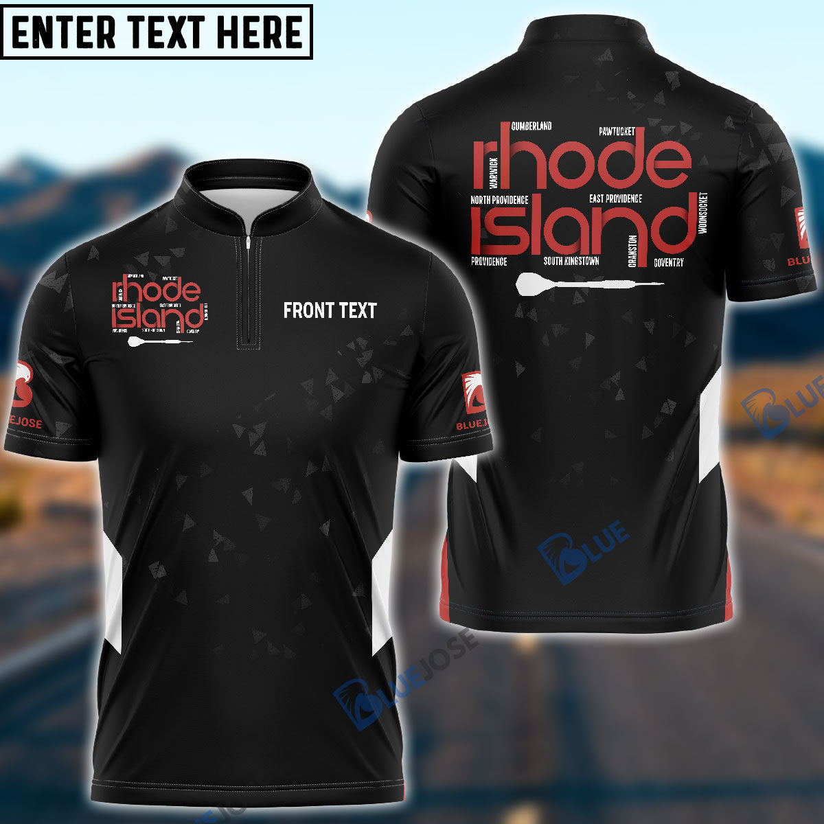 Frenzidea Rhode-Island Darts Custom Name Shirt