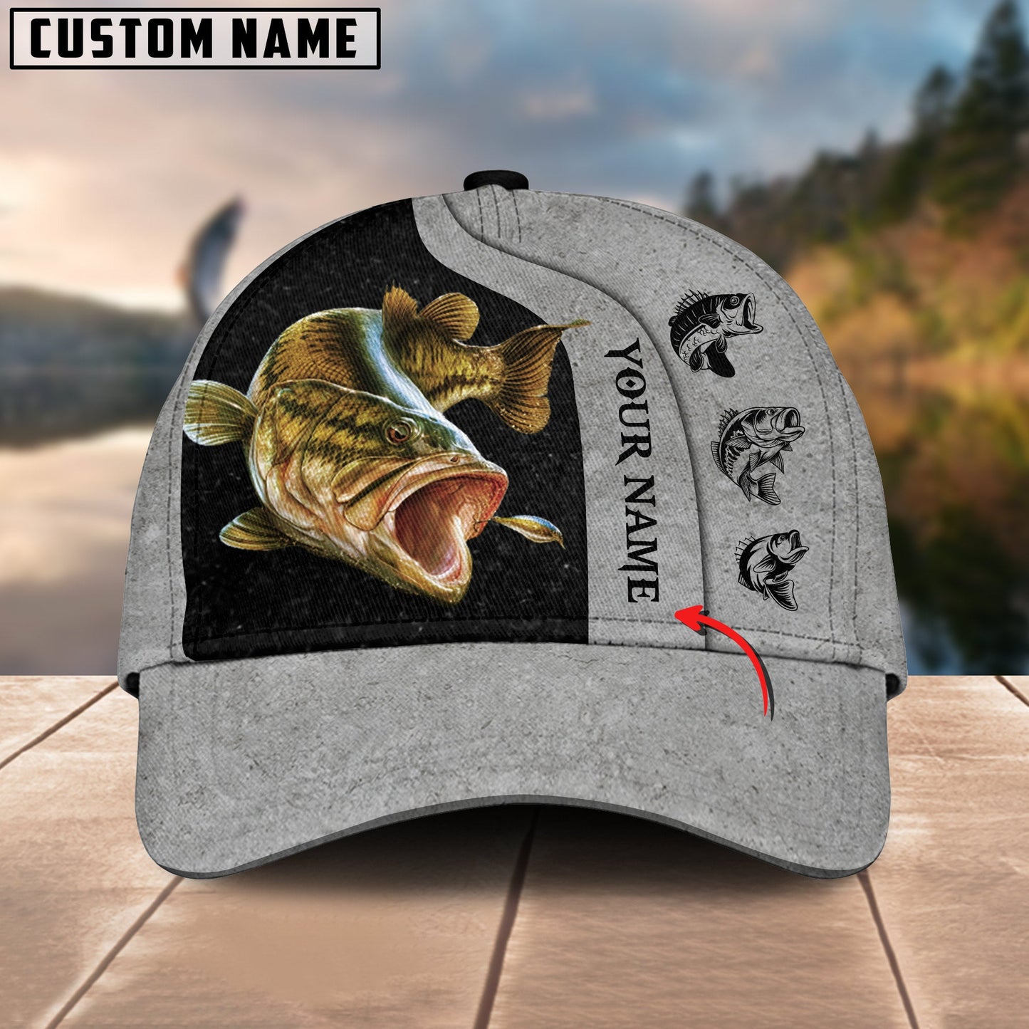 Frenzidea Personalized  Fish Grey
