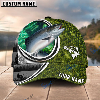 Frenzidea Fishing Heart Hook Personalized Cap (Bass, Striped Bass, Catfish, Trout, Crappie, Salmon, Walleye)