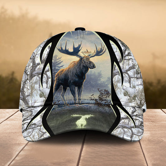 Frenzidea Hunting Moose Forest Personalized Cap