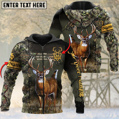 frenzidea Personalized Name Deer Hunting Camo 3D Shirts