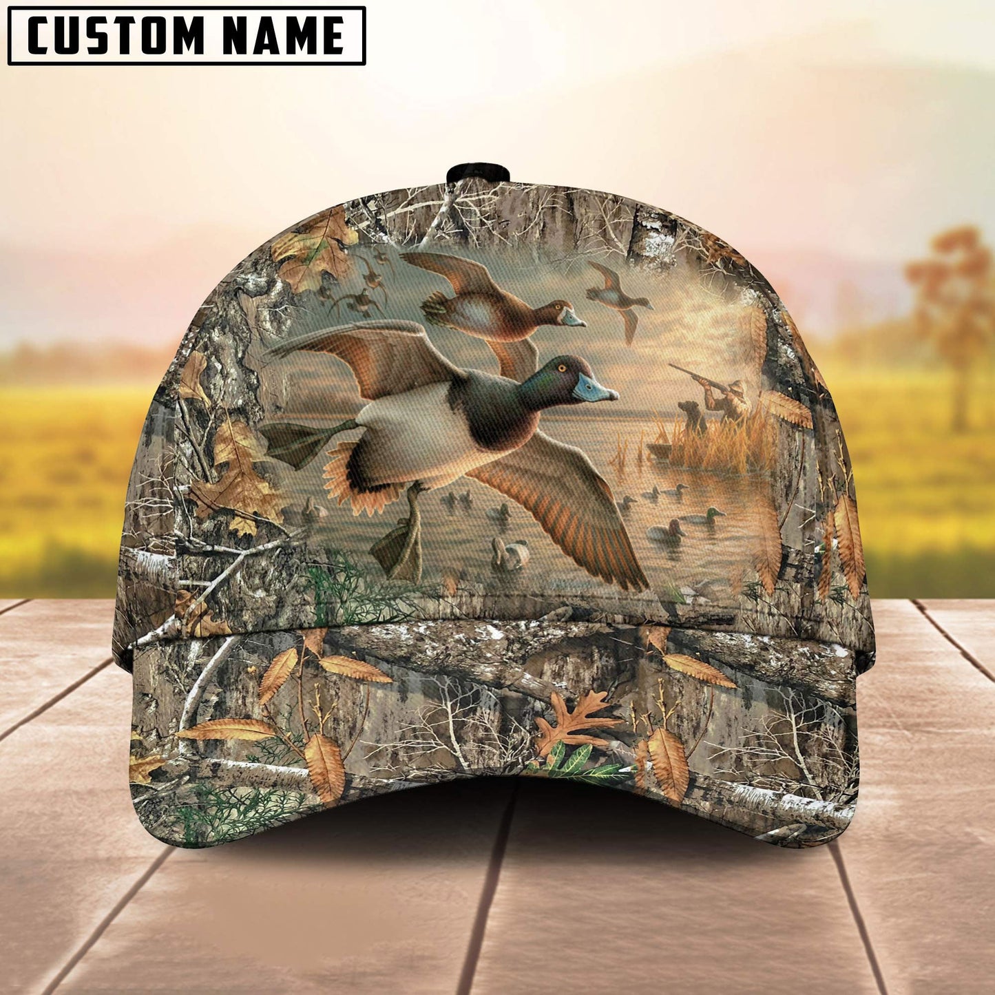 Frenzidea Mallard Duck On Sunset Hunting Classic Cap