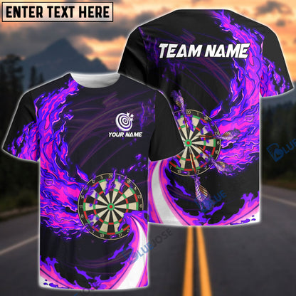 Frenzidea Breath Of Fire Darts Personalized Name, Team Name 3D Shirt (4 Colors)