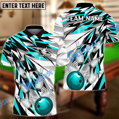 Frenzideas Bowling And Pins Diamonds Dart Personalized Name, Team Name Unisex Shirt