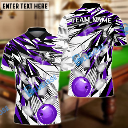 Frenzideas Bowling And Pins Diamonds Dart Personalized Name, Team Name Unisex Shirt