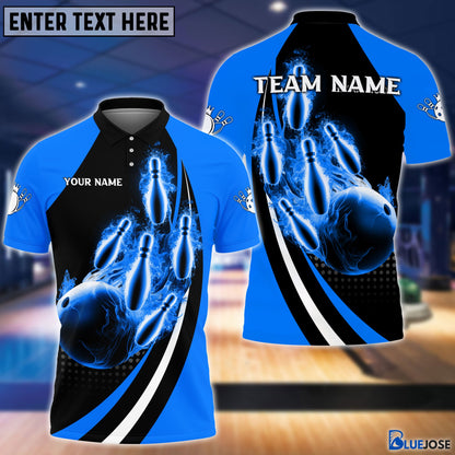 Frenzideas Bowling And Pins Fire Fly Personalized Name Team Name 3D Shirt