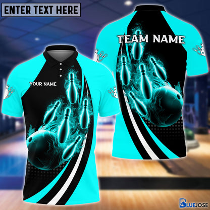 Frenzideas Bowling And Pins Fire Fly Personalized Name Team Name 3D Shirt
