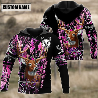Frenzidea Customized Name Love Hunting 3D Shirts
