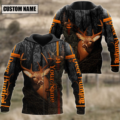 Frenzidea Personalized Name Deer Hunting 3D Shirts