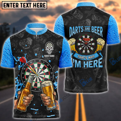 Frenzidea Darts & Beer Personalized Name 3D Shirt