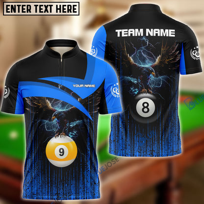 frenzidea Billiards 8-Ball & 9-Ball Eagle Personalized Shirt