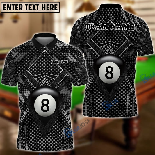 frenzidea Billiards Panther Pattern Personalized Name, Team Name Unisex Shirt