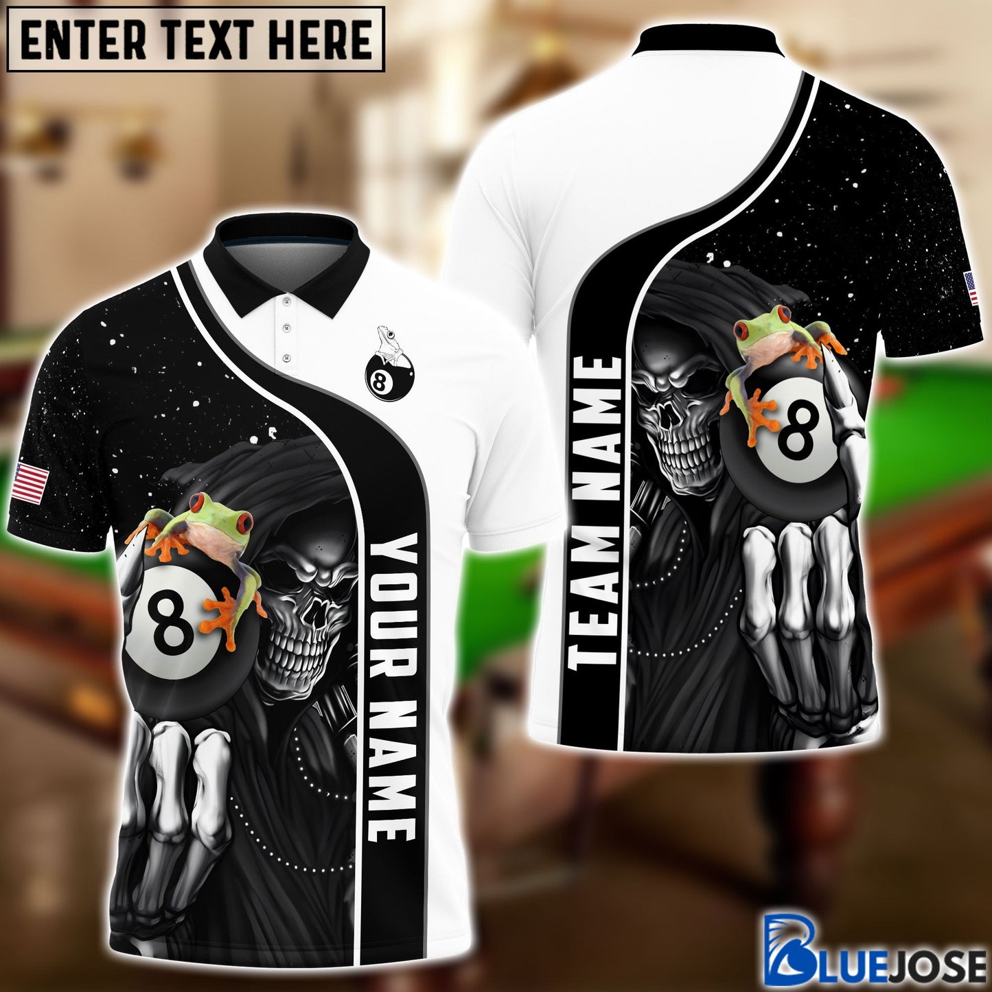 Frenzidea Billiards Frog Style Personalized Shirt
