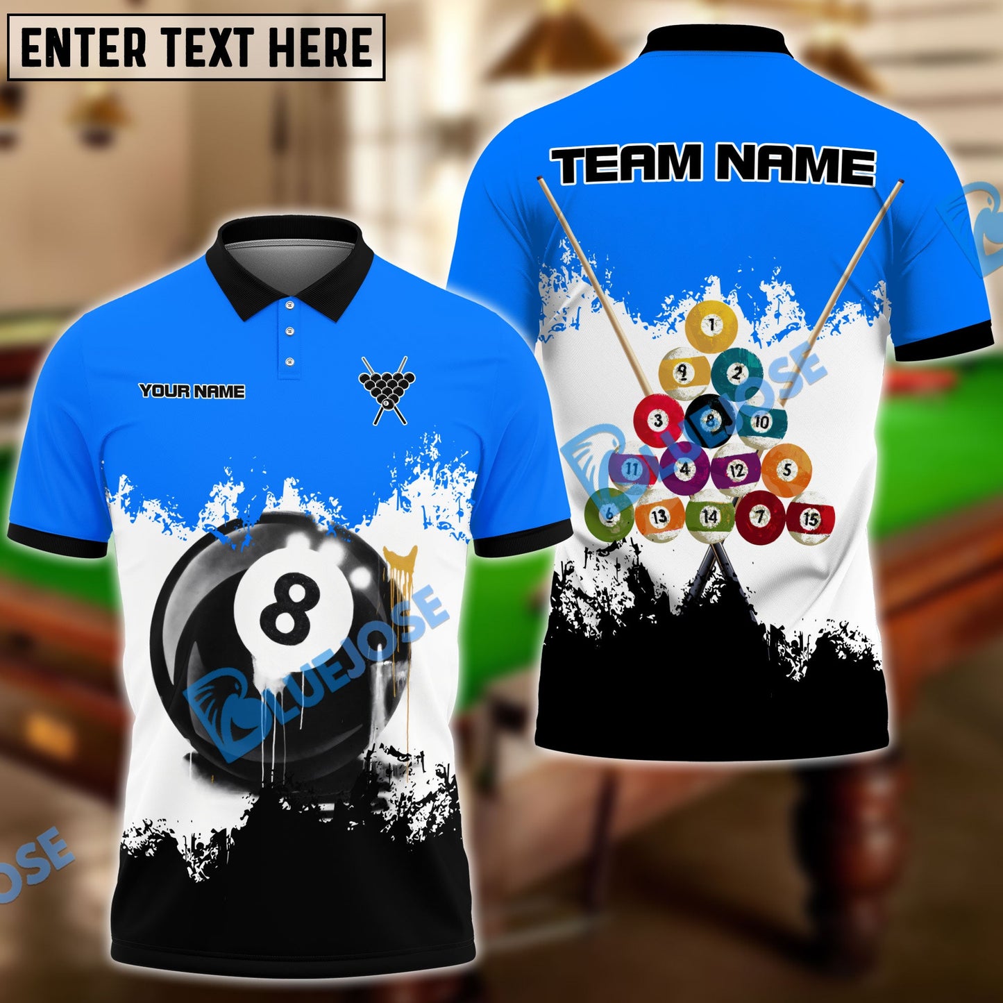 Frenzidea Billiards Otis's Art Personalized Shirt