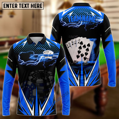 Frenzidea Poker Green Fire Personalized Name, Team Name Unisex Shirt
