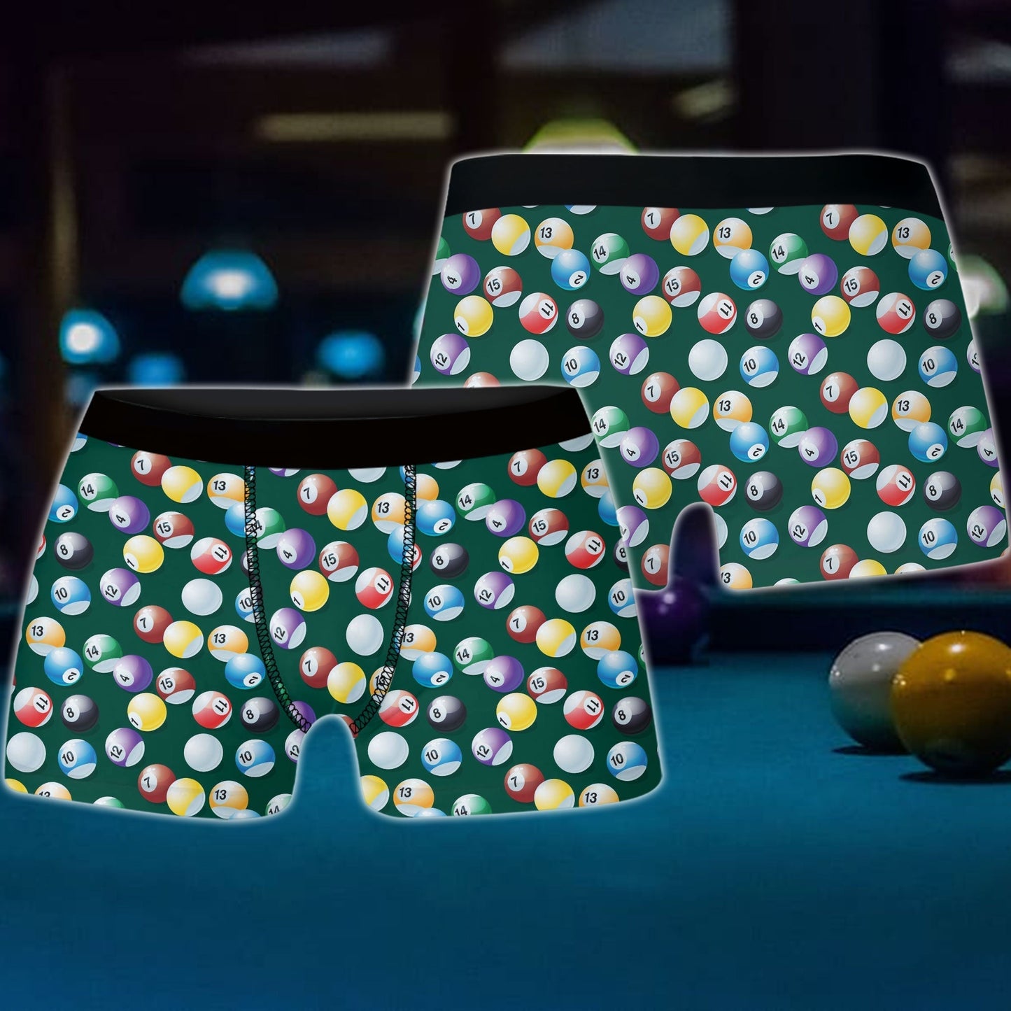 Frenzidea Billiard Ball Pattern Men's Boxer