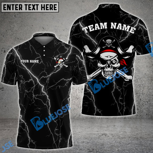 Frenzidea Billiards Pirate Personalized Name, Team Name Unisex Shirt