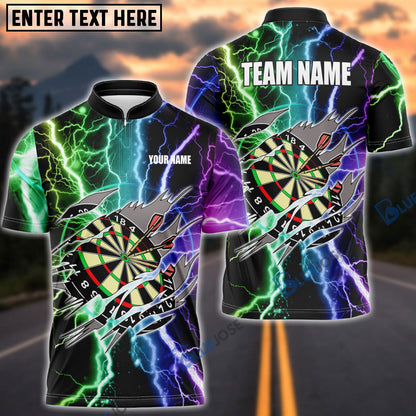 Frenzidea Darts Lightning Personalized Name 3D Shirt