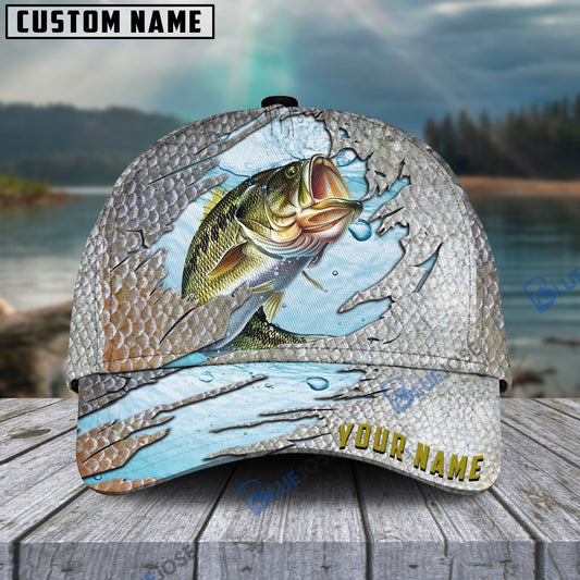 Frenzidea Bass Fish Cool Fishing Personalized Cap