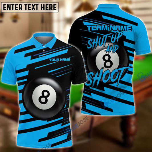 Frenzidea Billiards Shut Up & Shoot Personalized 3D Shirt